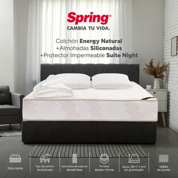 Colchon-Spring-Energy-Natural-160-x-190---Almohadas-y-Protector_1