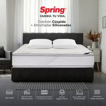 Colchon-Spring-Cuspide-Set-160-x-190---Almohadas_1