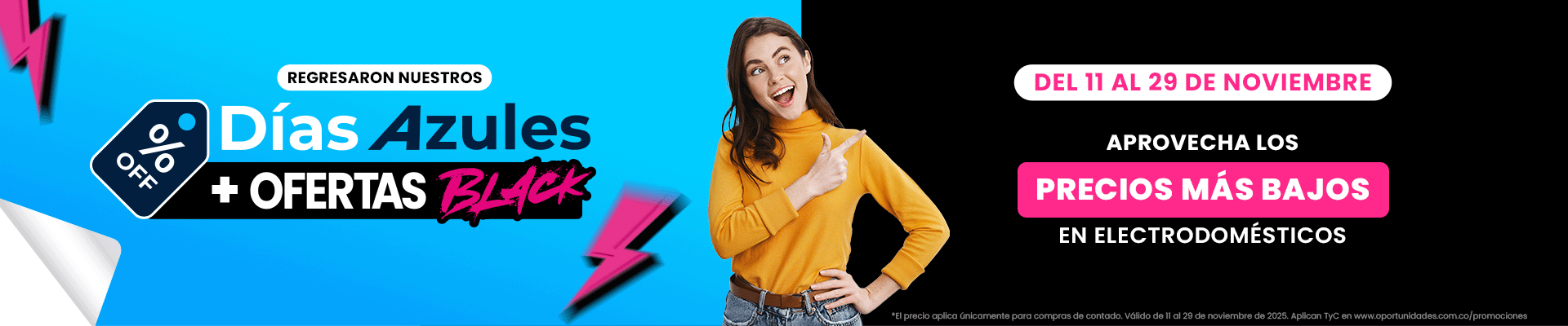 Banner Dias Azules + Ofertas Black