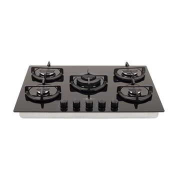 Estufa-Haceb-de-Empotrar-76cms-5-Puestos-Gas-Natural-Cristal-Hierro-Fundido-Fogon-Plata-Triple-Corona-Negro